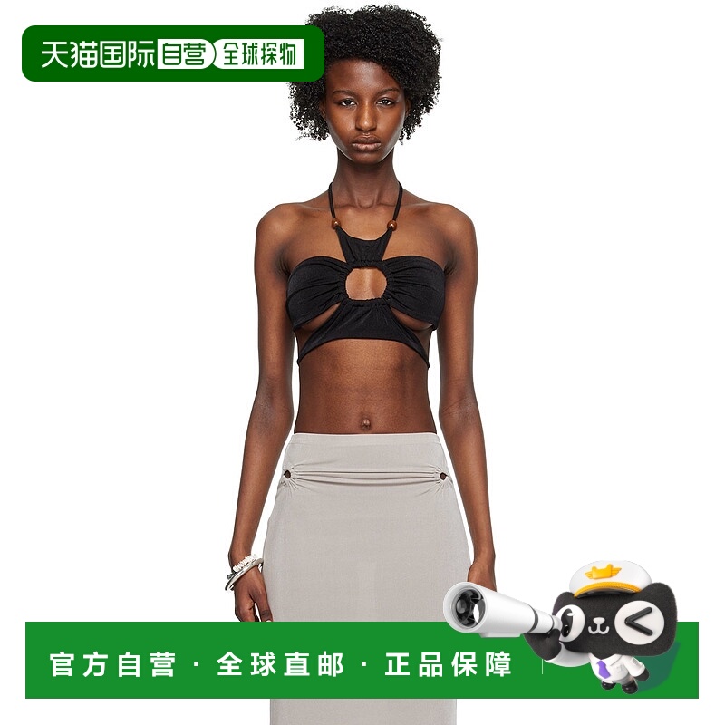 1h可退 香港直邮潮奢 TYRELL 女士 独家发售黑色上装 BikiniTop
