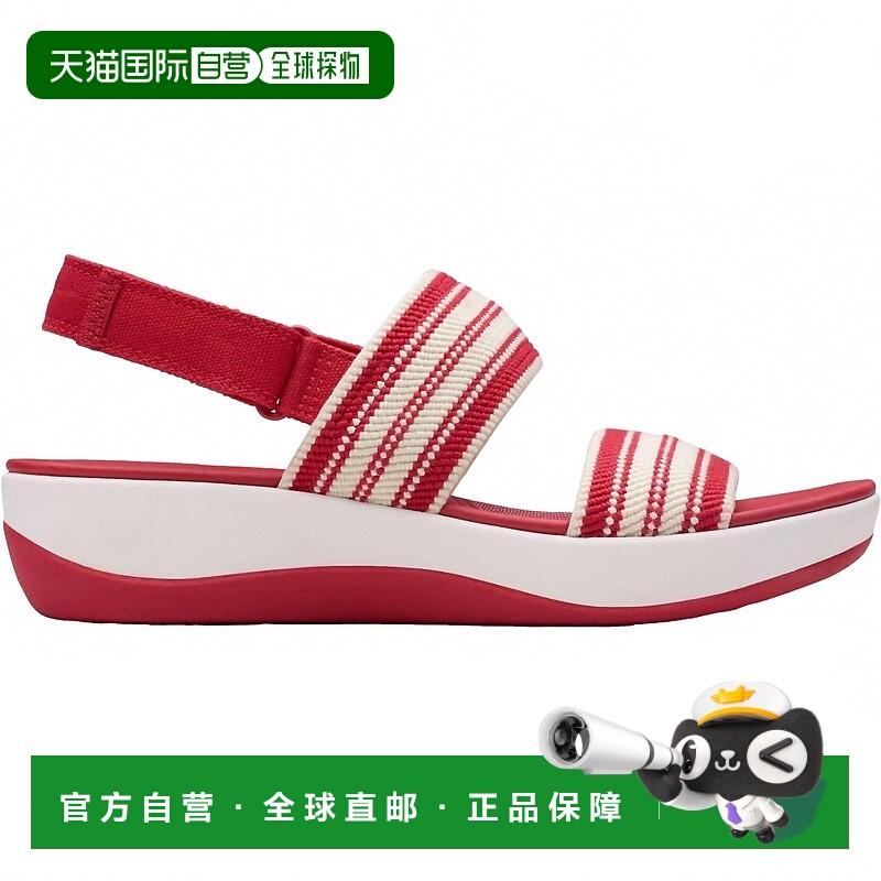 自营clarksWomen's Cloud Steppers Arla Stroll Sandal In Cherr