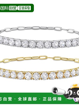 自营 Mimi & Max 12ct TGW Created White Sapphire Semi Tennis