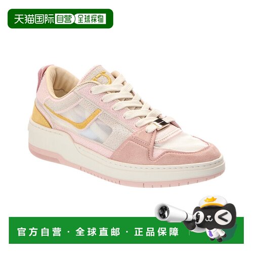自营salvatore ferragamoFerragamo Destiny Suede-Trim Sneaker