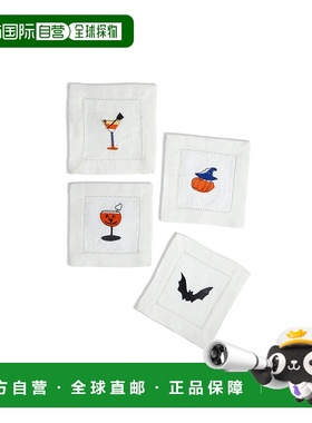 自营 tiramisuWitch’s Brew鸡尾酒餐巾纸-橙色/黑色 美国奥莱直