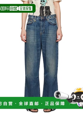 自营 潮奢 R13 女士 蓝色 Wayne 牛仔裤 R13WD146D207A直筒裤