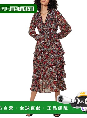 自营Hale Bob Midi连衣裙-红色 美国奥莱直发