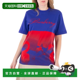 美国奥莱直发博柏利 立柱 自营 Burberry天鹅印花圆领T恤