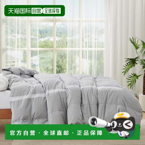自营puredown75%白色羽绒轻质舒适面料-灰色 美国奥莱直发
