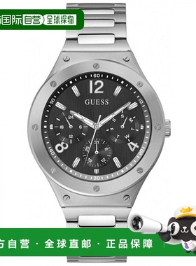 自营Guess Stainless Steel Dress Men's Watch - gray 美国奥莱