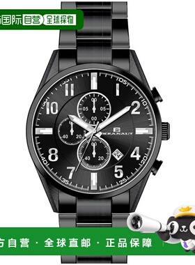 自营Oceanaut Men's Escapade Black Round 46mm - black 美国奥