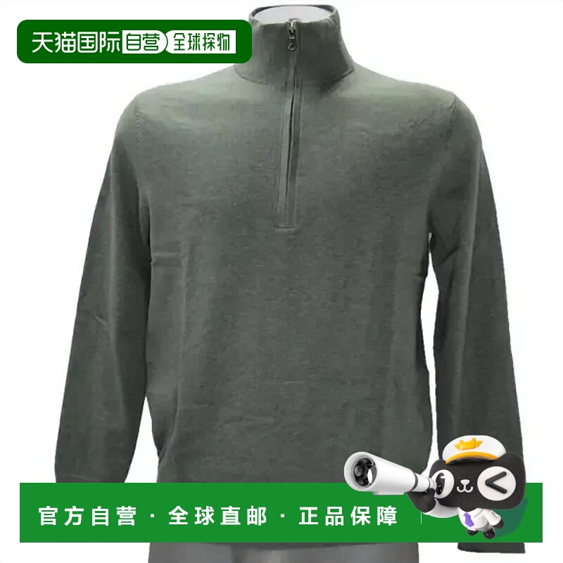 自营brooks brothersMen's Half Zip Pullover Combed Cotton Swe