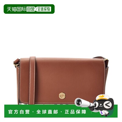 自营Burberry Penny Foldover E-Canvas & Leather Shoulder Bag