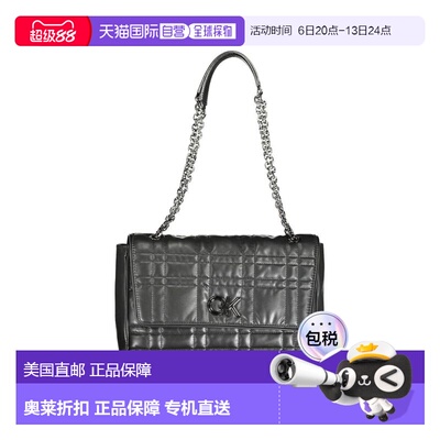 自营Calvin Klein Polyester Womens Handbag - black 美国奥莱直