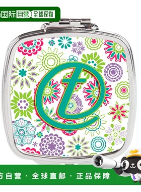 自营 Carolines Treasures CJ2011-TSCM 字母 T 花朵粉红色正品