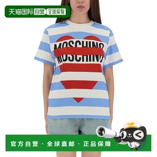 美国奥莱直发 多色 自营 moschino常规合身棉质T恤