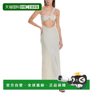 Asymmetrical Ruched Knit Maxi white 自营 Dress WeWoreWhat