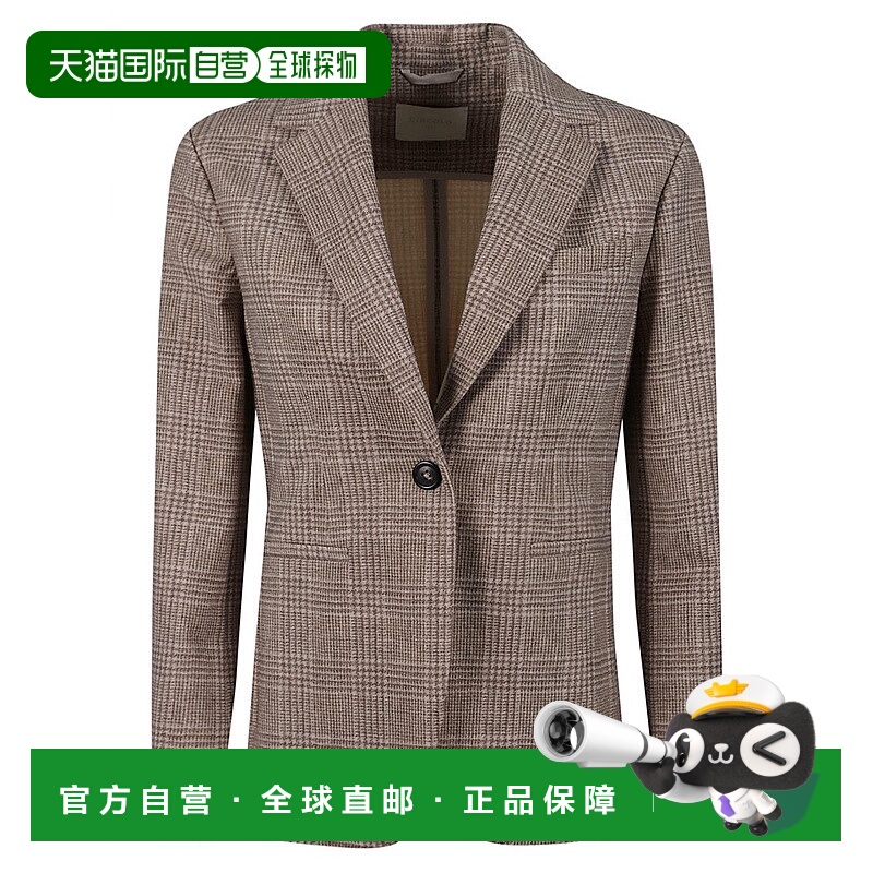 自营circolo 1901威尔士亲王夹克-棕色 美国奥莱直发