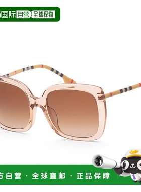 自营Burberry 女士 56 毫米太阳镜 - 透明粉色 【美国奥莱】直发