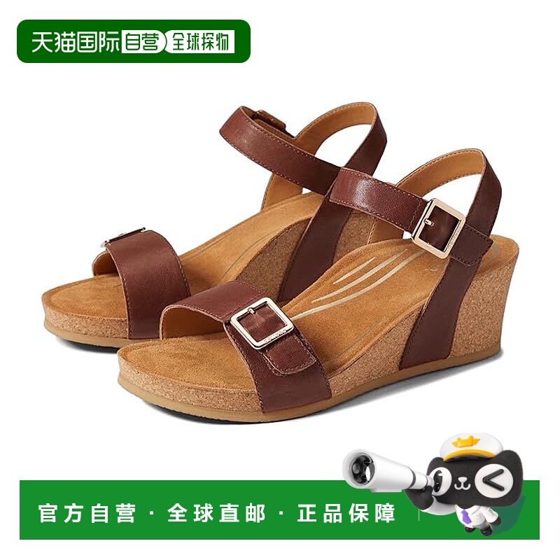 1h可退 香港直邮潮奢 aetrex 女士 Lexa 高跟鞋 brown棕色 舒适时