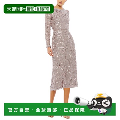 自营Mac Duggal Sheath Dress - purple 美国奥莱直发