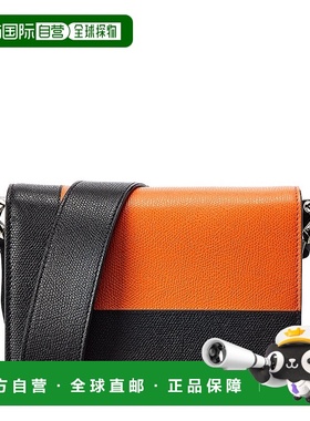 自营 Valextra Swing 小号皮革单肩包 - 橙色 美国奥莱直发