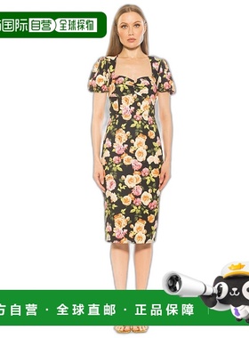 自营 alexia admorMicaela 连衣裙 - 黑色花朵 美国奥莱直发