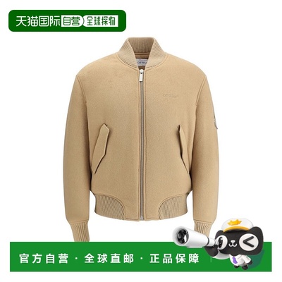 自营off-whiteOff- Cashmere Men's Bomber - brown 美国奥莱直发