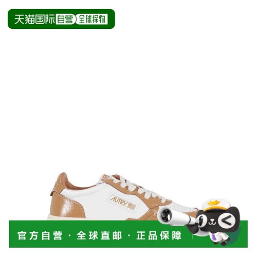 自营autryWhite/Caramel Medalist Low Women Sneakers - white