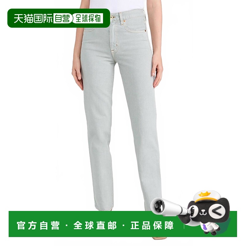 自营slvrlakeSophie Long Agate Straight Jeans In Grey - grey