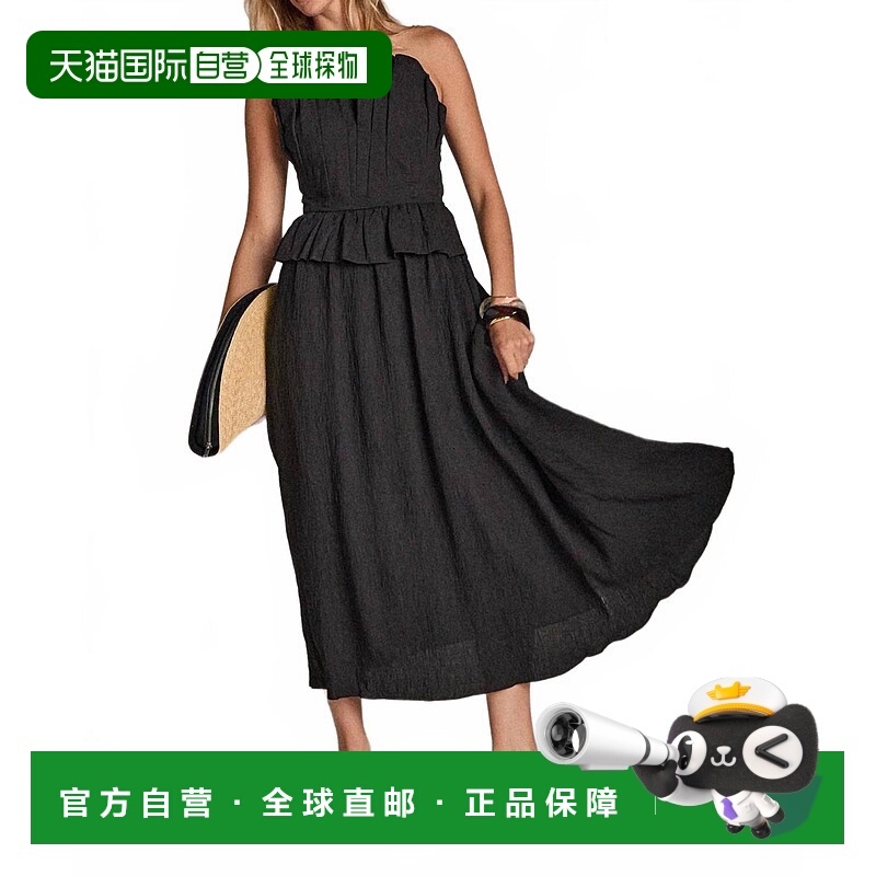 自营english factory黑色女式约会晚礼服 美国奥莱直发