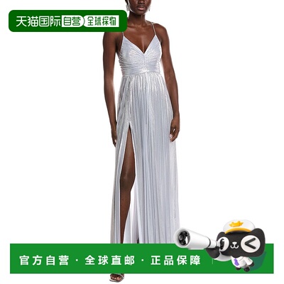 自营retrofeteRetrofête Carolina Maxi Dress - silver 美国奥
