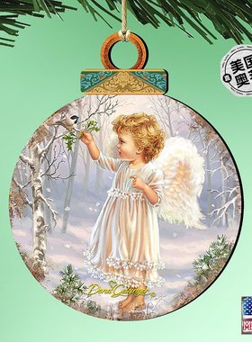 Designocracy BaWoodland 天使鸟饰品 2 件套 Dona Gelsinger 假