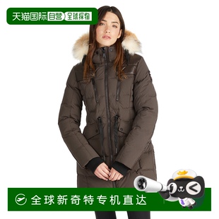 混合材质绗缝派克大衣 自营 Alia Pajar 带可拆卸兜帽和人 女士