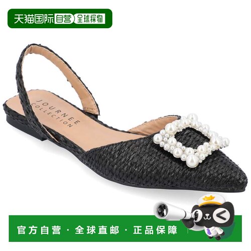自营journee collectionJournee Women's Hannae Flats - black