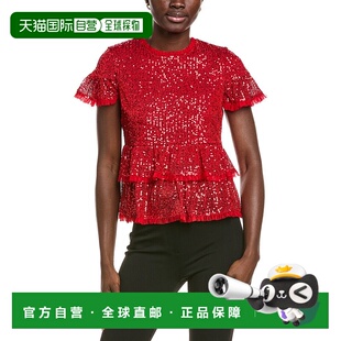 自营Endless Rose Sequin Babydoll Top - red 美国奥莱直发上衣