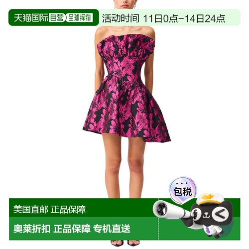 自营ELLIATT Holly Asym Mini Dress - Black 连衣裙美国直发奥莱