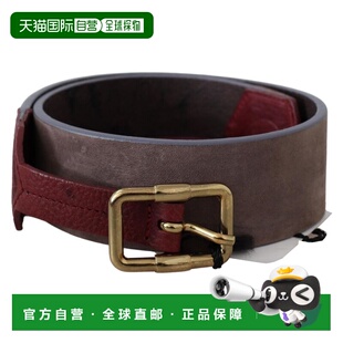 自营GF Leather Ferre Chrome Wide Logo gold Women Buckle