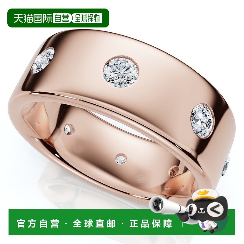 自营 pompeii3Men's 1.25Ct Diamond Ring Polished Wedding Band