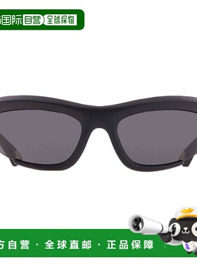 自营Burberry Dark Grey Irregular Ladies Sunglasses BE4462 41