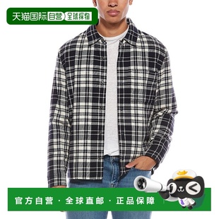 黑色 夹克 美国奥莱直发 Vince格子衬衫 自营
