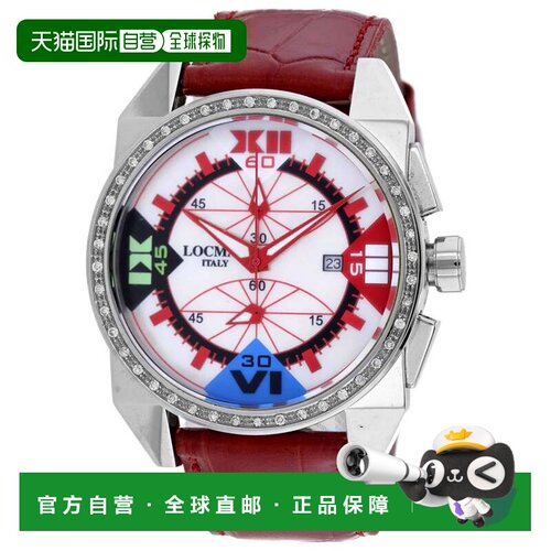 自营Locman男士经典白色表盘手表-珍珠母贝 美国奥莱直发