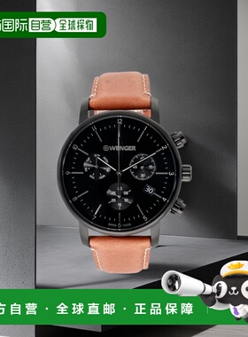 自营Wenger Swiss Army 男式 01.1743.115 都市经典计时码表黑色