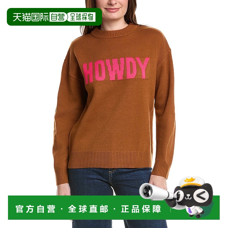 自营English Factory Crewneck Statement Sweater - brown 美国