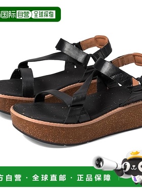 1h可退 香港直邮潮奢 Teva 女士 Madera 坡跟鞋 black黑色 舒适时