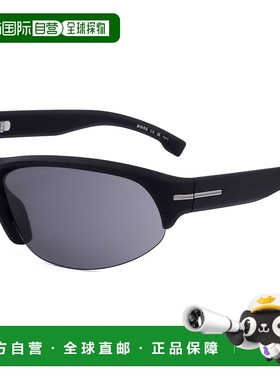 自营 Hugo Boss男式69毫米灰色太阳镜-黑色 美国奥莱直发