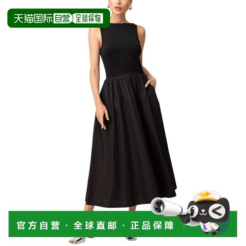 自营Line & Dot Matilda Teacup Dress - black 美国奥莱直发