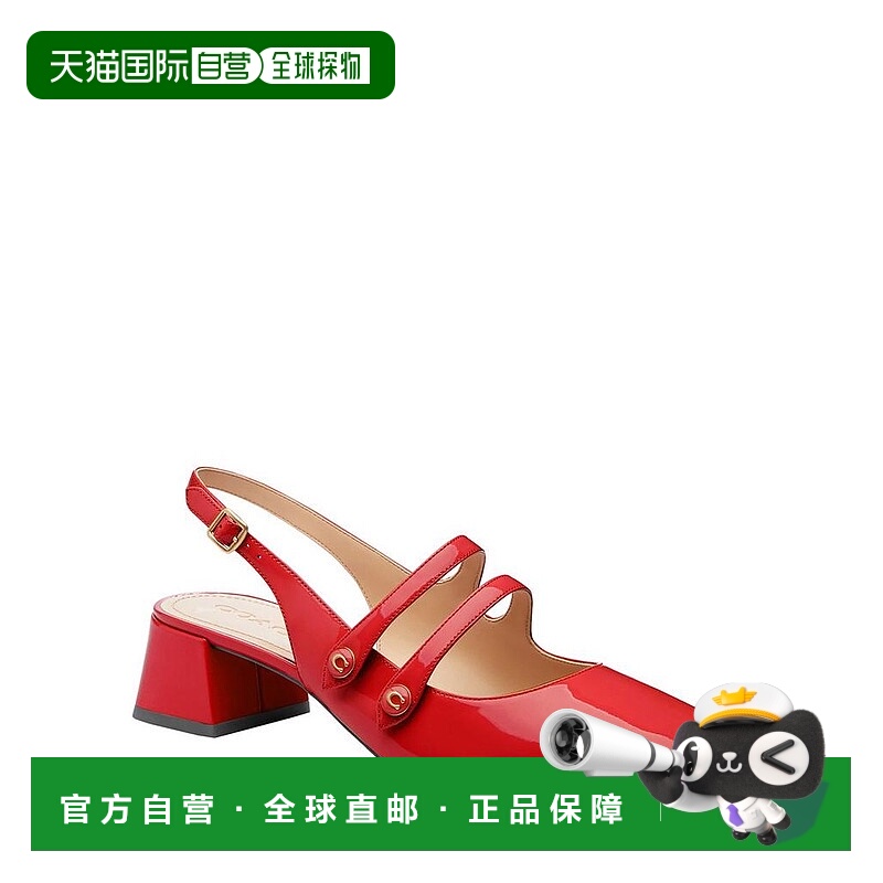 1h可退 【美国直邮】coach 女士 时尚休闲鞋新款蔻驰凉鞋真皮