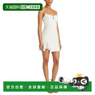 自营ML Monique Lhuillier Jillian 绉纱短裙 - 象牙色 美国奥莱