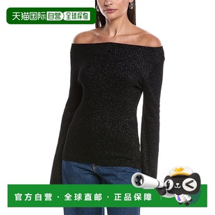 美国奥莱直发 黑色 自营Bella Dahl船领毛衣