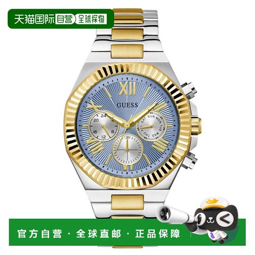 自营Guess Men's Equity Blue Dial Watch - blue 美国奥莱直发