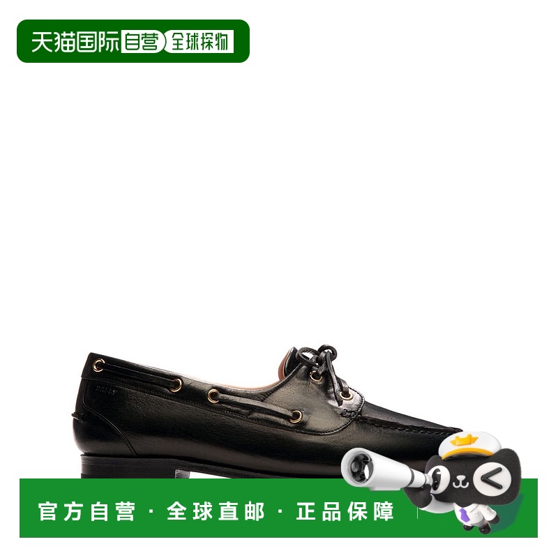 1h可退 香港直邮潮奢 Bally 巴利 女士 黑色 Plume 德比鞋 WF002V