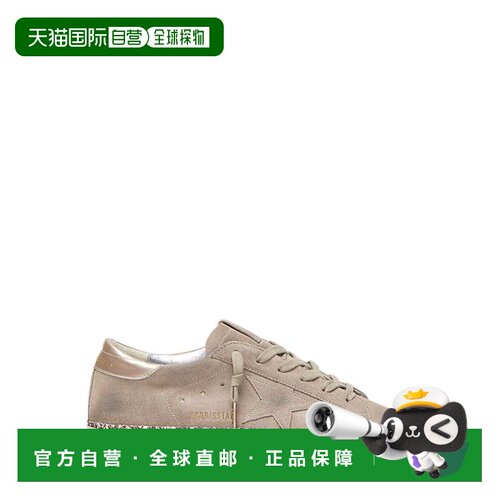 自营golden goose柔软的绒面革低帮运动鞋，带有星形中性色调 美