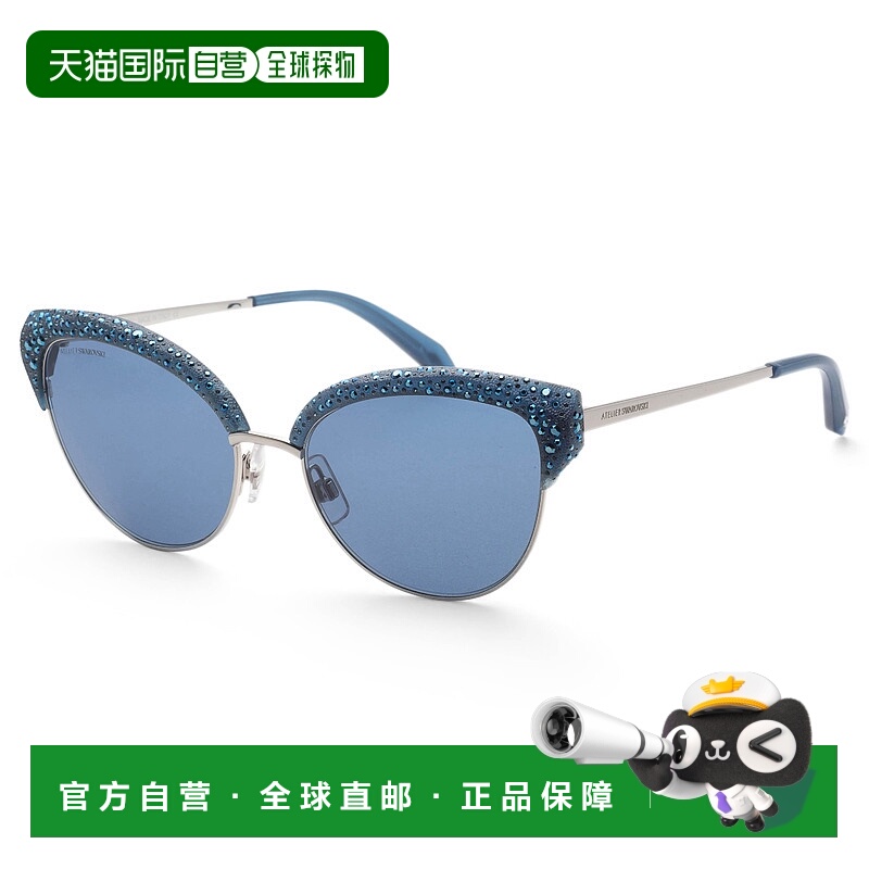 自营Swarovski Women's Atelier 55mm Sunglasses - opal blue sh